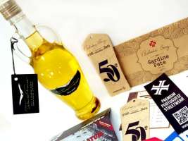 Rótulos autocolantes em papel